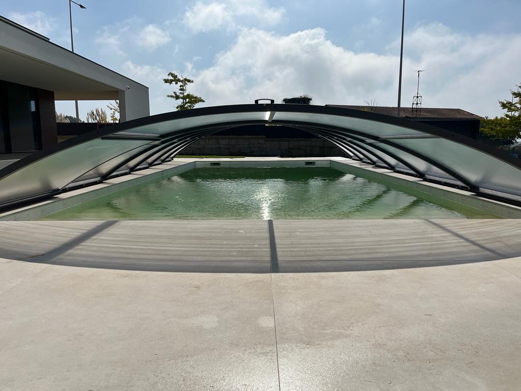 coberturas planas para piscina, Porto